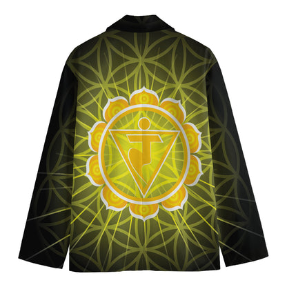 Manipura Chakra Spiritual Print Men's Blazer