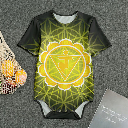 Manipura Chakra Spiritual Print Men's Bodysuit