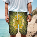 Manipura Chakra Spiritual Print Men's Cargo Shorts