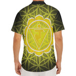 Manipura Chakra Spiritual Print Men's Deep V-Neck Shirt