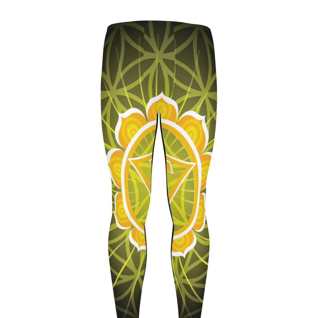 Manipura Chakra Spiritual Print Men's leggings