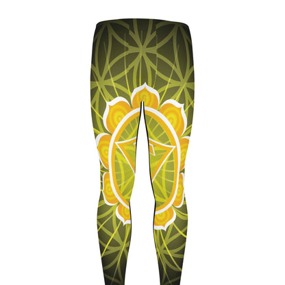 Manipura Chakra Spiritual Print Men's leggings