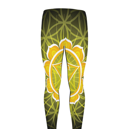 Manipura Chakra Spiritual Print Men's leggings