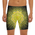 Manipura Chakra Spiritual Print Men's Long Boxer Briefs