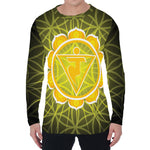 Manipura Chakra Spiritual Print Men's Long Sleeve T-Shirt