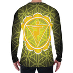 Manipura Chakra Spiritual Print Men's Long Sleeve T-Shirt