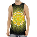 Manipura Chakra Spiritual Print Men's Muscle Tank Top