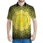 Manipura Chakra Spiritual Print Men's Polo Shirt