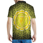 Manipura Chakra Spiritual Print Men's Polo Shirt