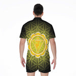 Manipura Chakra Spiritual Print Men's Rompers