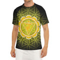 Manipura Chakra Spiritual Print Men's Short Sleeve Rash Guard