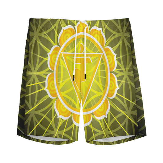 Manipura Chakra Spiritual Print Men's Sports Shorts