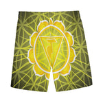Manipura Chakra Spiritual Print Men's Sports Shorts
