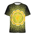 Manipura Chakra Spiritual Print Men's Athletic T-Shirt