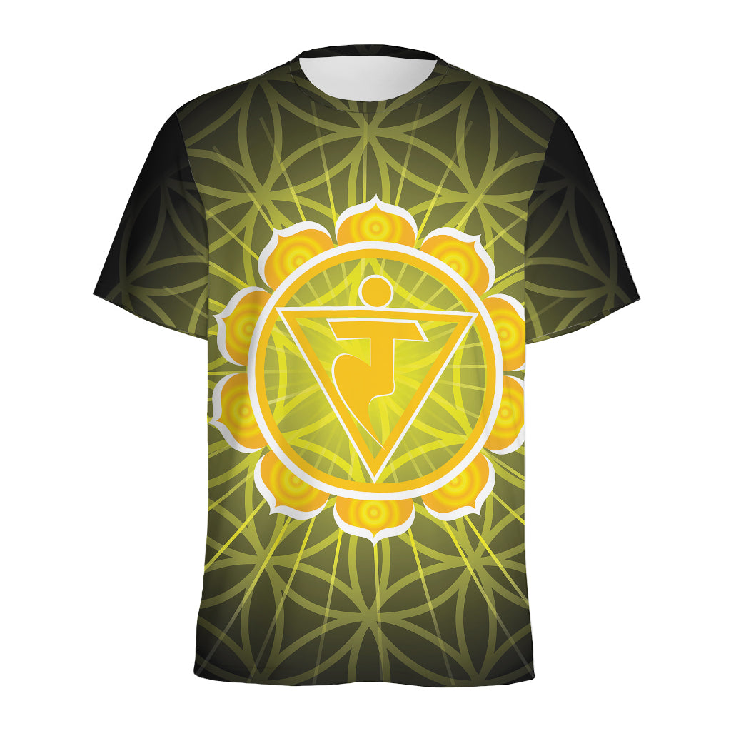 Manipura Chakra Spiritual Print Men's Sports T-Shirt