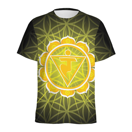 Manipura Chakra Spiritual Print Men's Sports T-Shirt