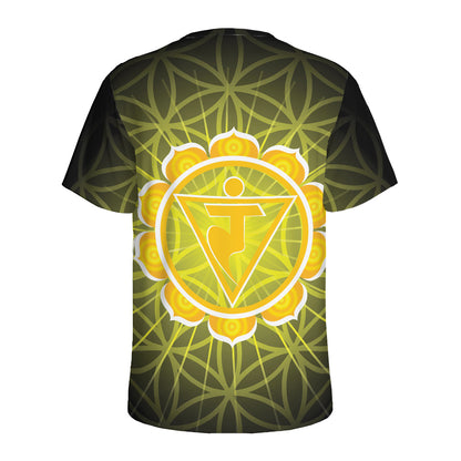 Manipura Chakra Spiritual Print Men's Sports T-Shirt