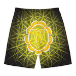 Manipura Chakra Spiritual Print Men's Swim Trunks