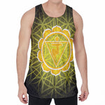 Manipura Chakra Spiritual Print Men's Velvet Tank Top