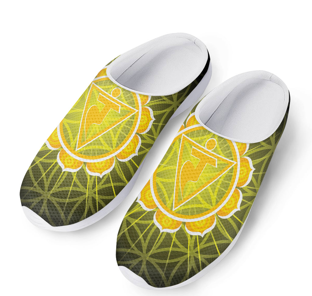 Manipura Chakra Spiritual Print Mesh Casual Shoes