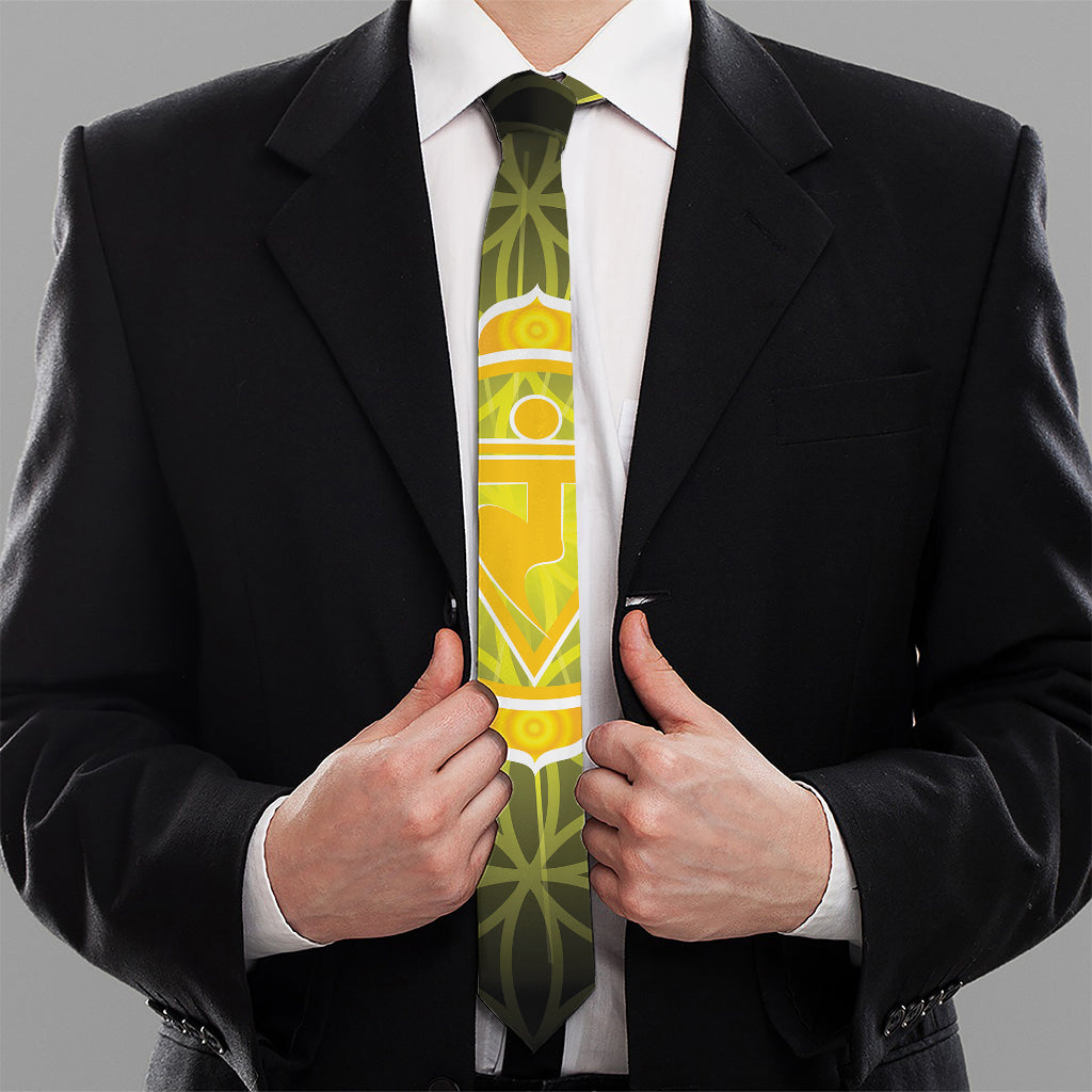 Manipura Chakra Spiritual Print Necktie