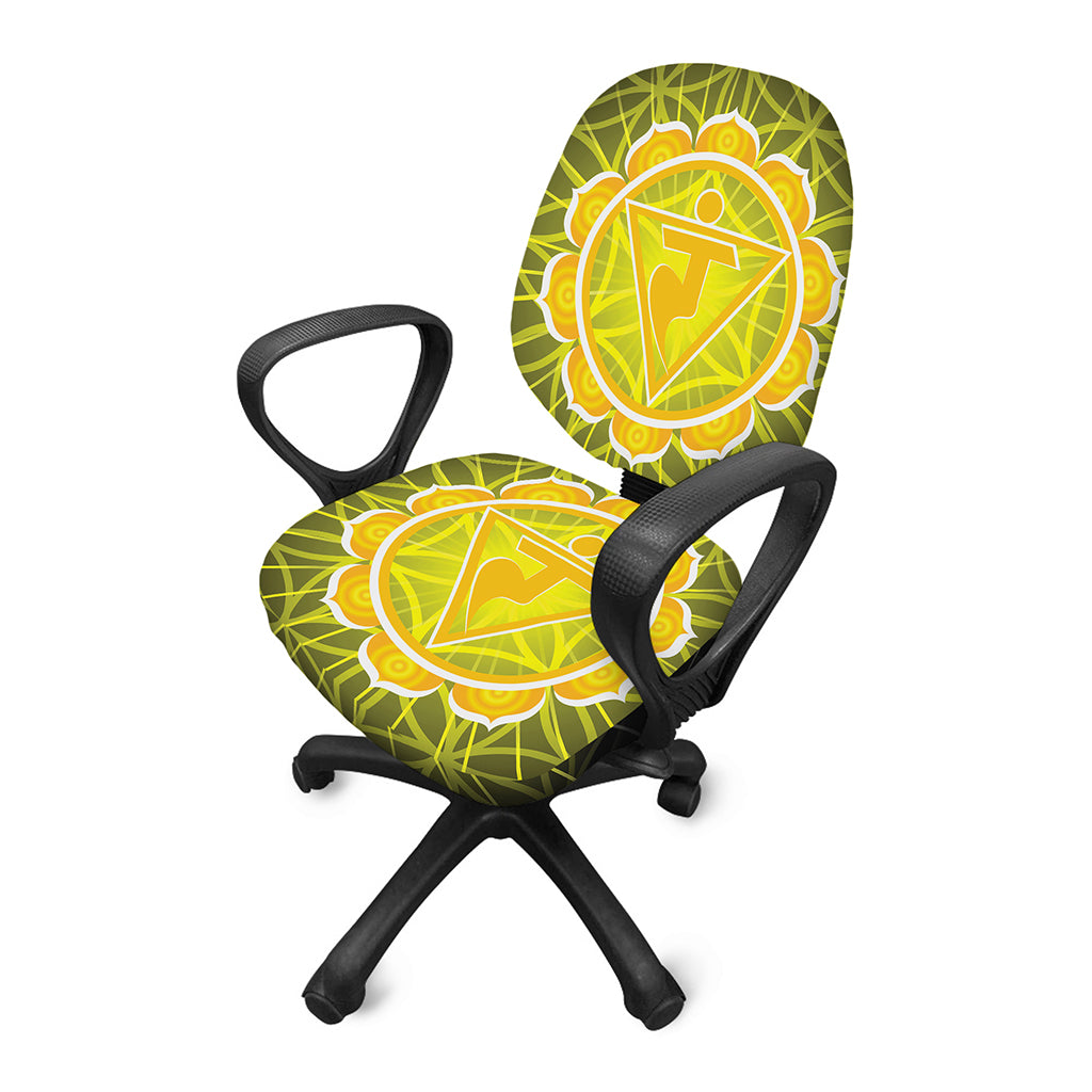 Manipura Chakra Spiritual Print Office Chair Cover