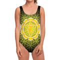 Manipura Chakra Spiritual Print One Piece Swimsuit