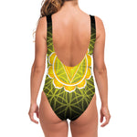 Manipura Chakra Spiritual Print One Piece Swimsuit