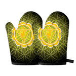 Manipura Chakra Spiritual Print Oven Mitts