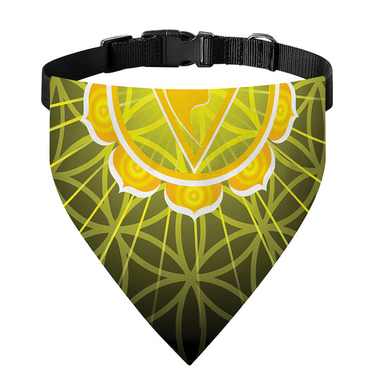 Manipura Chakra Spiritual Print Over The Collar Dog Bandana