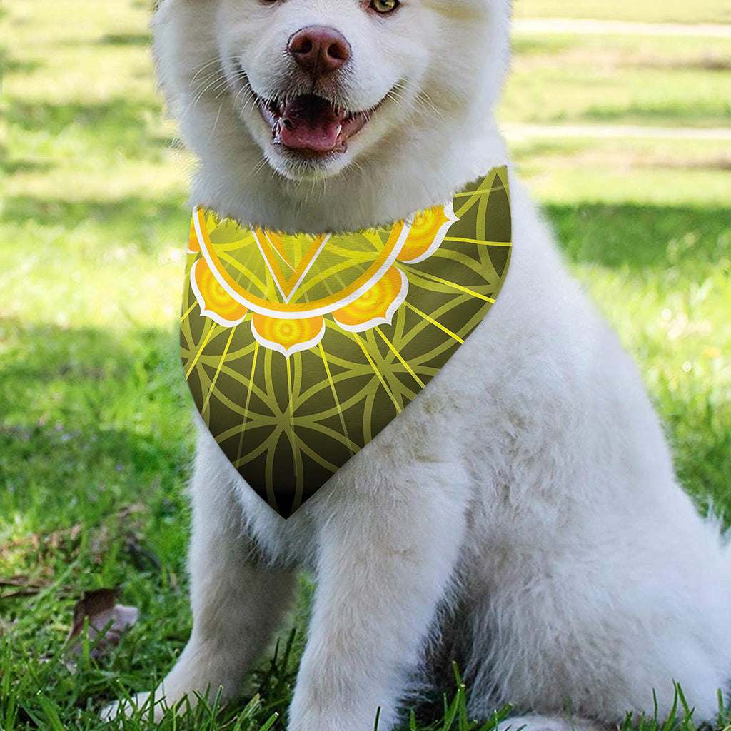Manipura Chakra Spiritual Print Over The Collar Dog Bandana