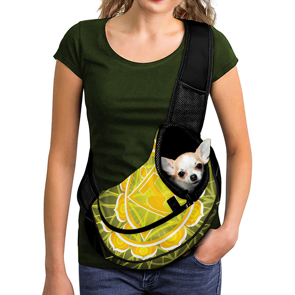 Manipura Chakra Spiritual Print Pet Sling Carrier