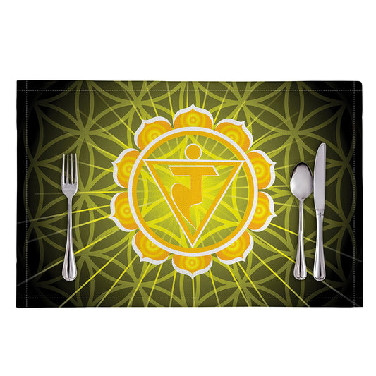 Manipura Chakra Spiritual Print Placemat