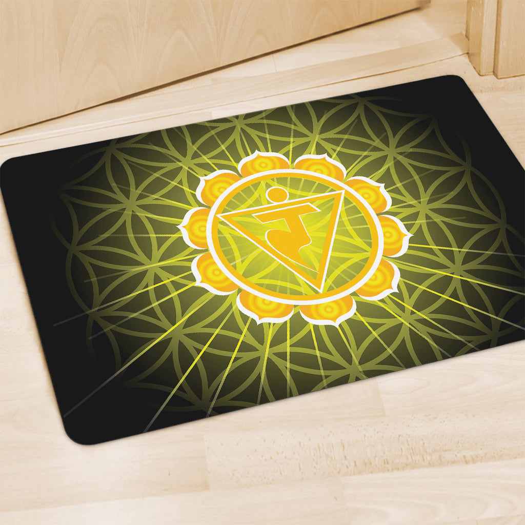 Manipura Chakra Spiritual Print Polyester Doormat
