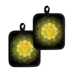 Manipura Chakra Spiritual Print Pot Holders