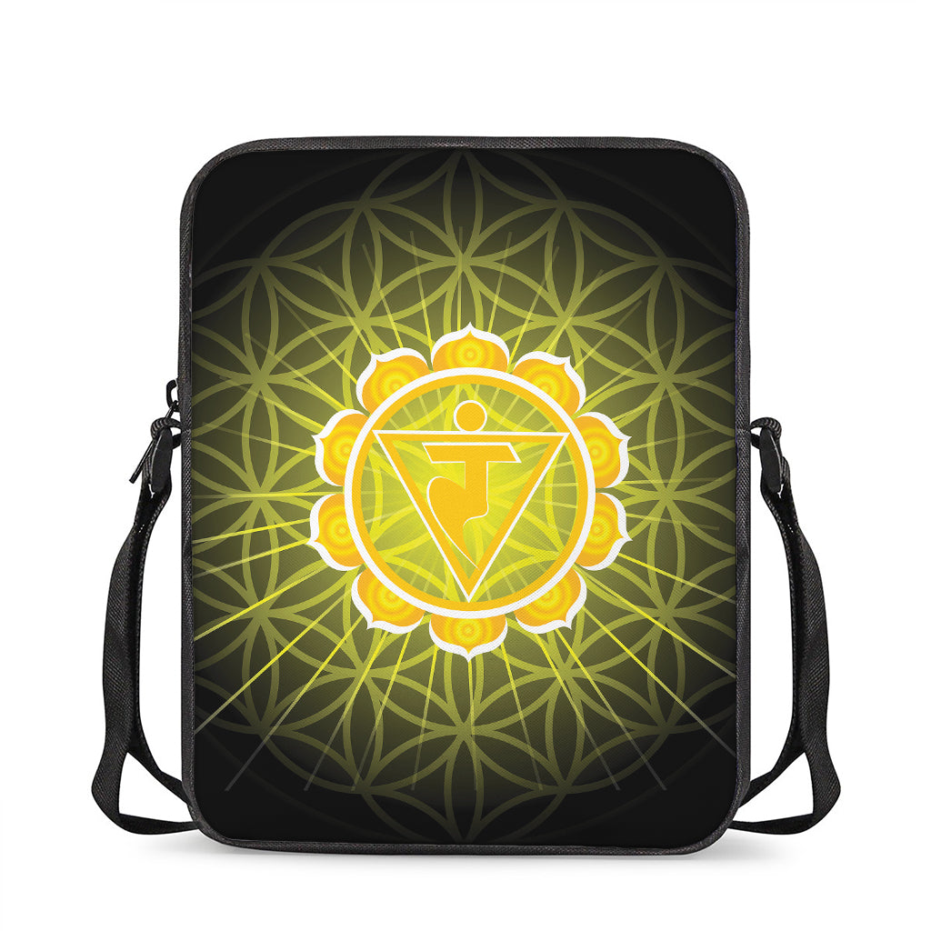 Manipura Chakra Spiritual Print Rectangular Crossbody Bag