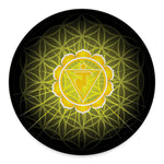 Manipura Chakra Spiritual Print Round Floor Mat