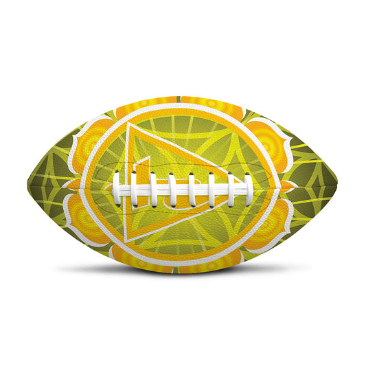 Manipura Chakra Spiritual Print Rugby Ball