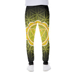Manipura Chakra Spiritual Print Scuba Joggers