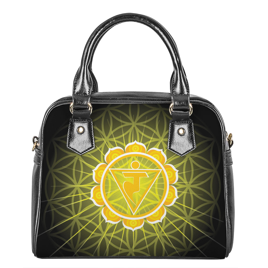 Manipura Chakra Spiritual Print Shoulder Handbag