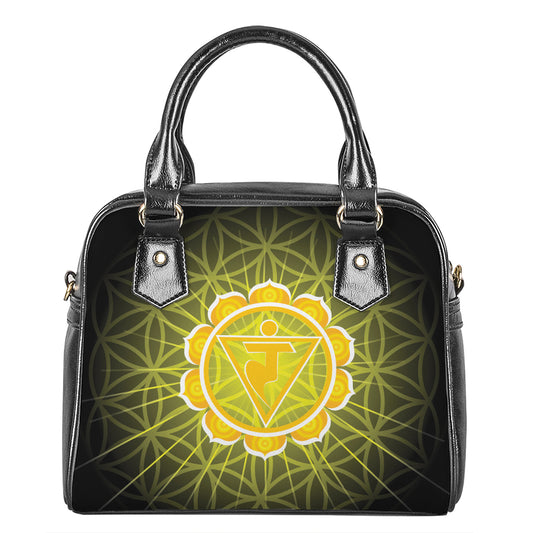 Manipura Chakra Spiritual Print Shoulder Handbag
