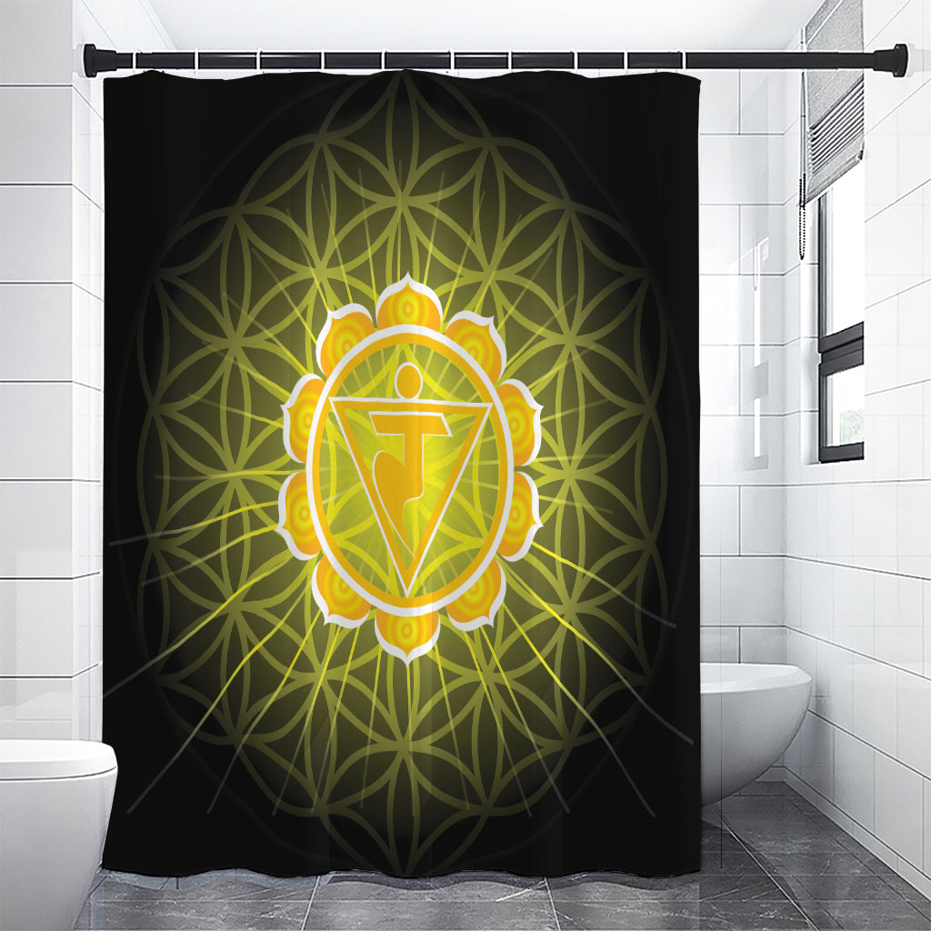 Manipura Chakra Spiritual Print Shower Curtain