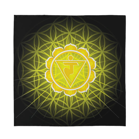 Manipura Chakra Spiritual Print Silk Bandana