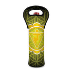 Manipura Chakra Spiritual Print Single Neoprene Wine Tote