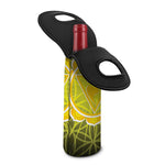 Manipura Chakra Spiritual Print Single Neoprene Wine Tote