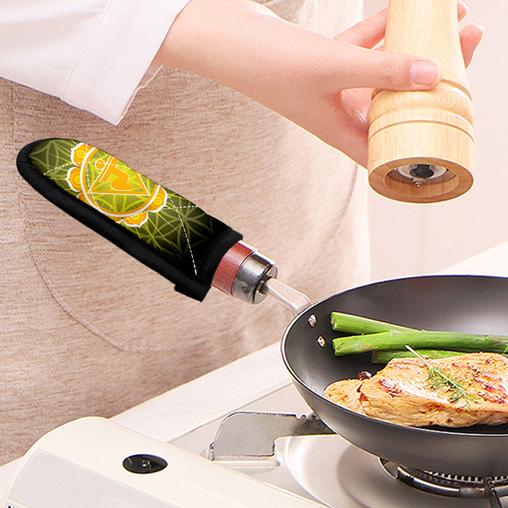 Manipura Chakra Spiritual Print Skillet Handle Cover