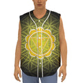 Manipura Chakra Spiritual Print Sleeveless Baseball Jersey