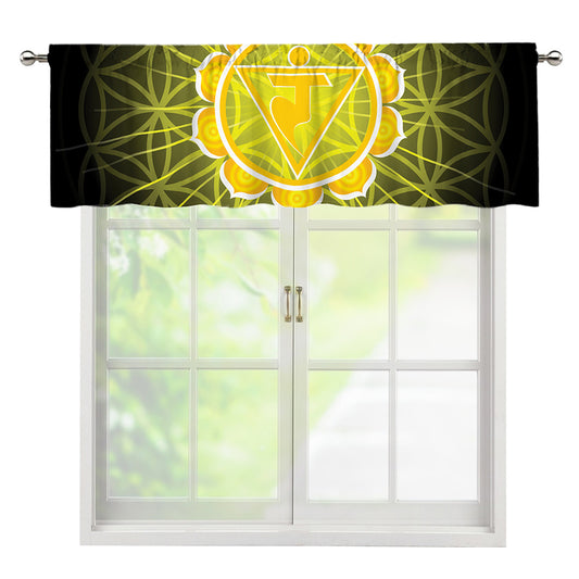 Manipura Chakra Spiritual Print Window Valance
