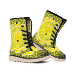 Manipura Chakra Spiritual Print Winter Boots