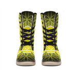 Manipura Chakra Spiritual Print Winter Boots
